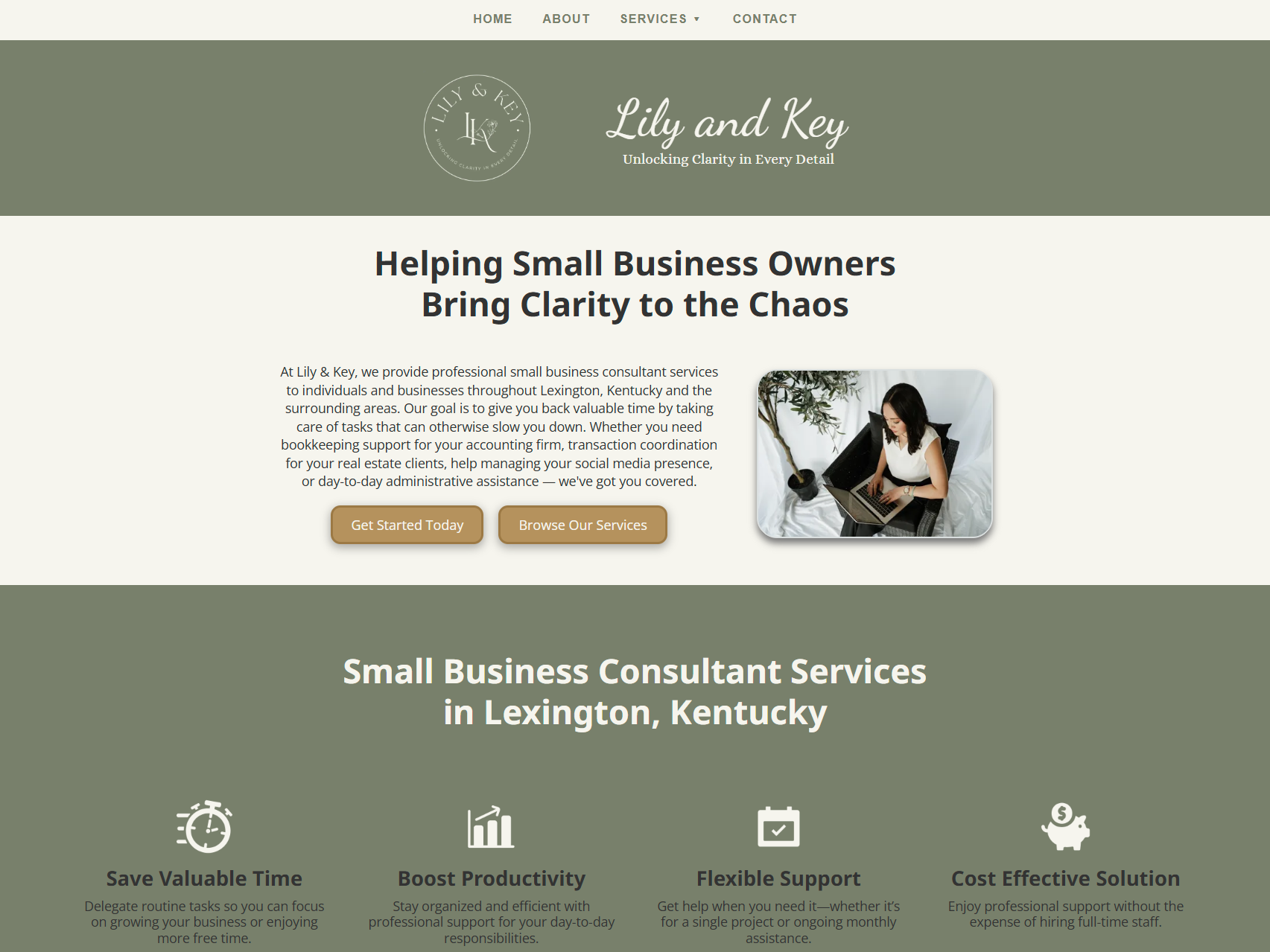 Lily and Key website